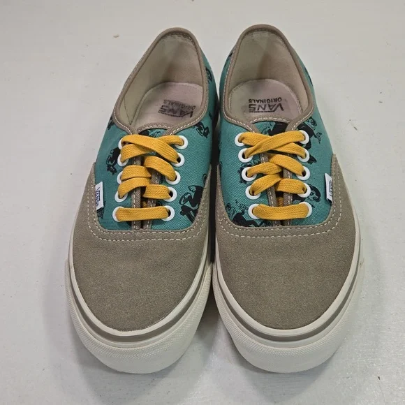 Vans Vault OG Sk8 Monkey Lo-Top Dune Tan & Blue Sneakers Mens 6½ Women's 8 - Picture 2 of 12